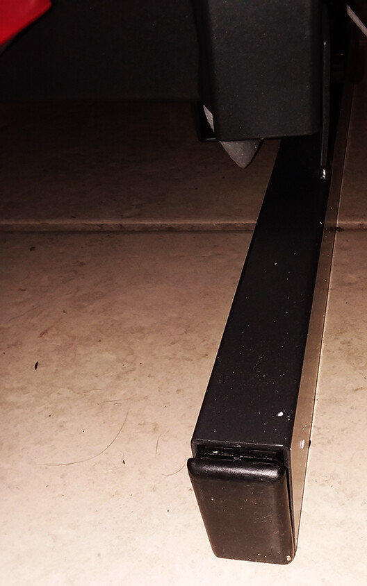 TWO USED BOWFLEX HVT Endcaps for Frame Feet