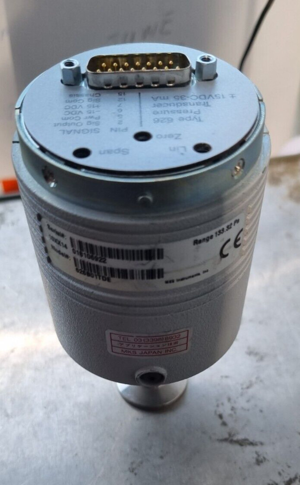 MKS 626B 626B-01TDE BARATRON CAPACITANCE MANOMETER (IN30S2)