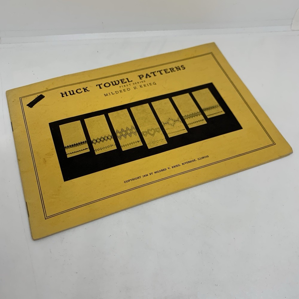 Huck Towel Patterns First & Second Series Booklets Mildred Krieg Vintage