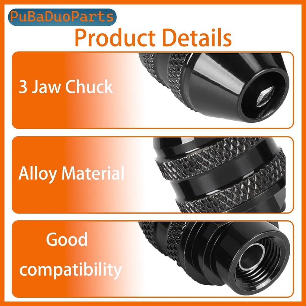 5-Pack 4486 Quick Change Keyless Chuck Adapter Kit Replacement for Dremel Rot...