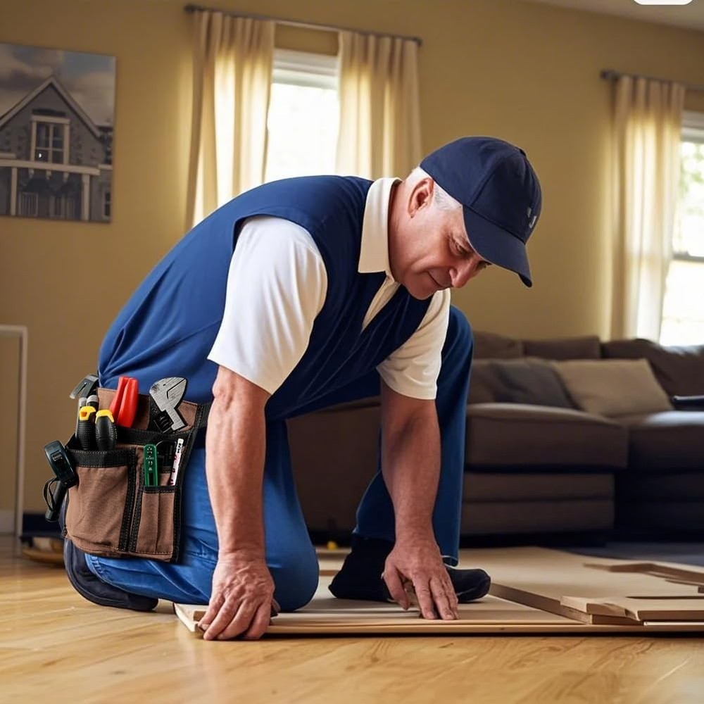 Durable 5-Pocket Canvas Tool Belt for Men