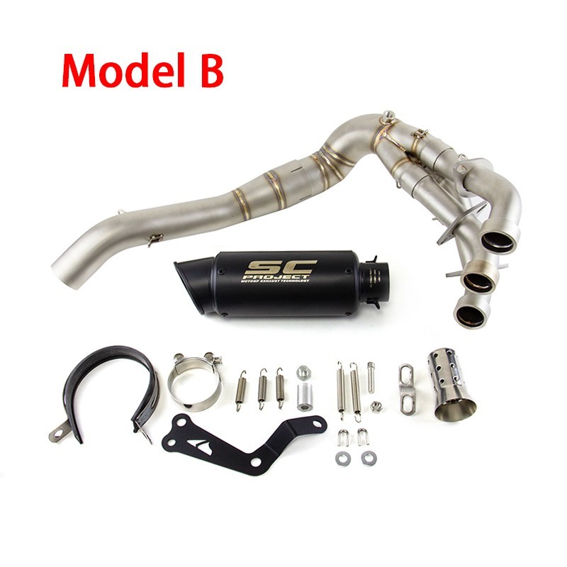 MT-09 2020-2025 for Yamaha MT-09 Exhaust Front Pipe Muffler Tips Whole System