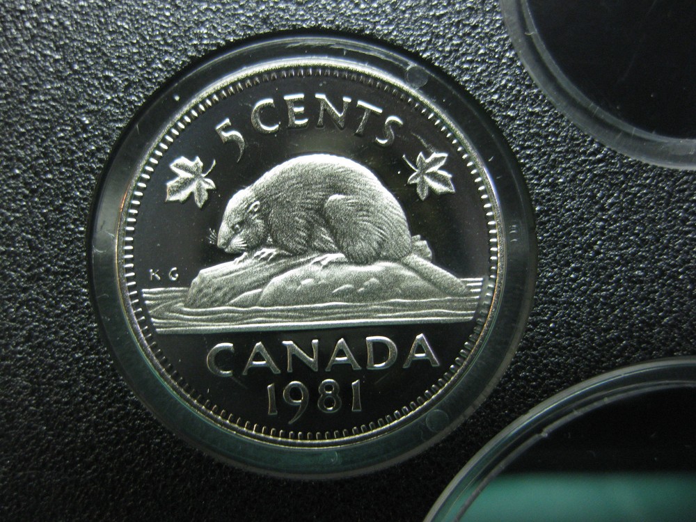 1981 Canadian Proof Nickel ($0.05)