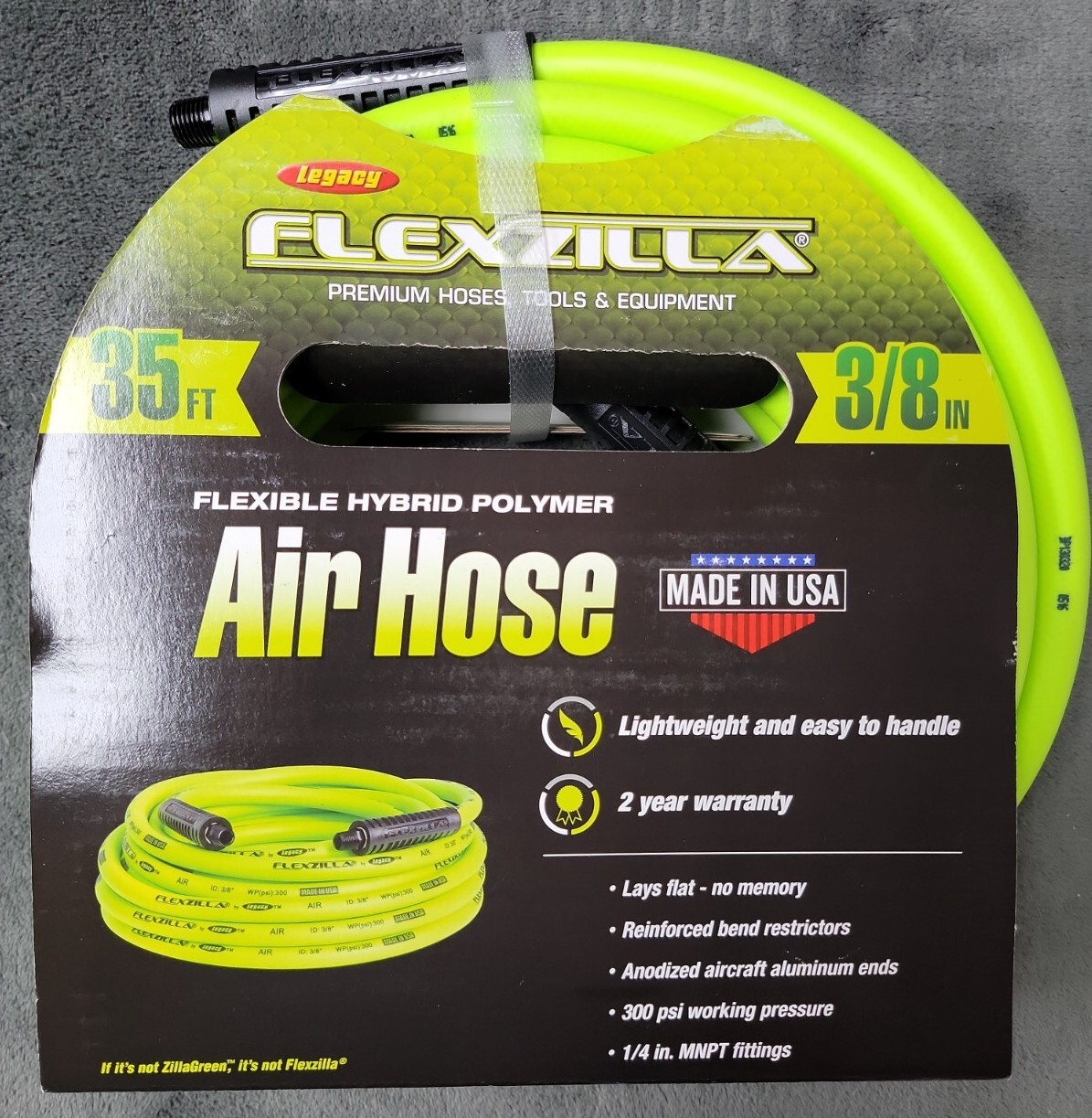 Legacy HFZ3835YW) Flexzilla 3/8"x35' Air Hose
