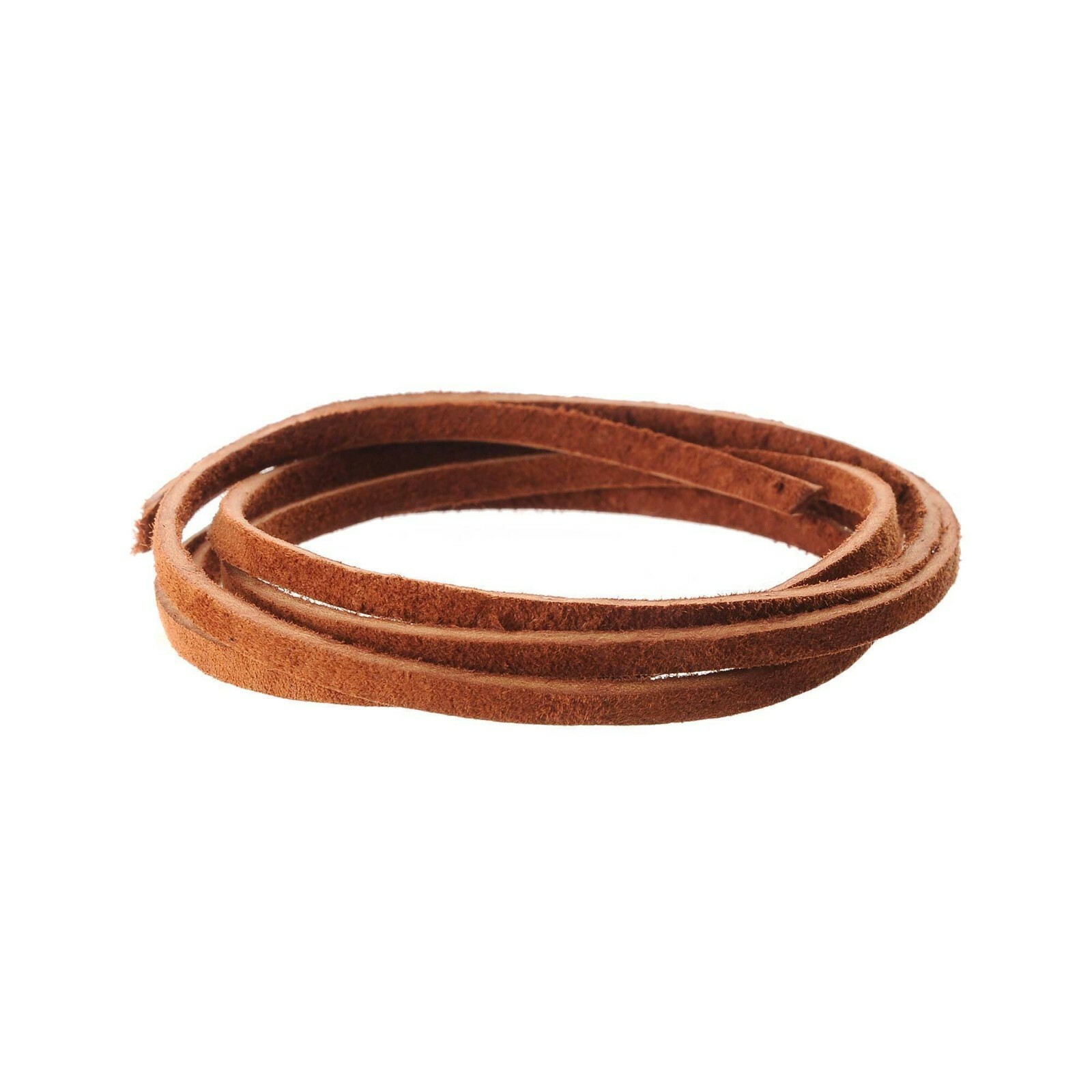 Suede Craft Lace Medium Brown 1/8" x 25 yds. by Silver Creek Realeather