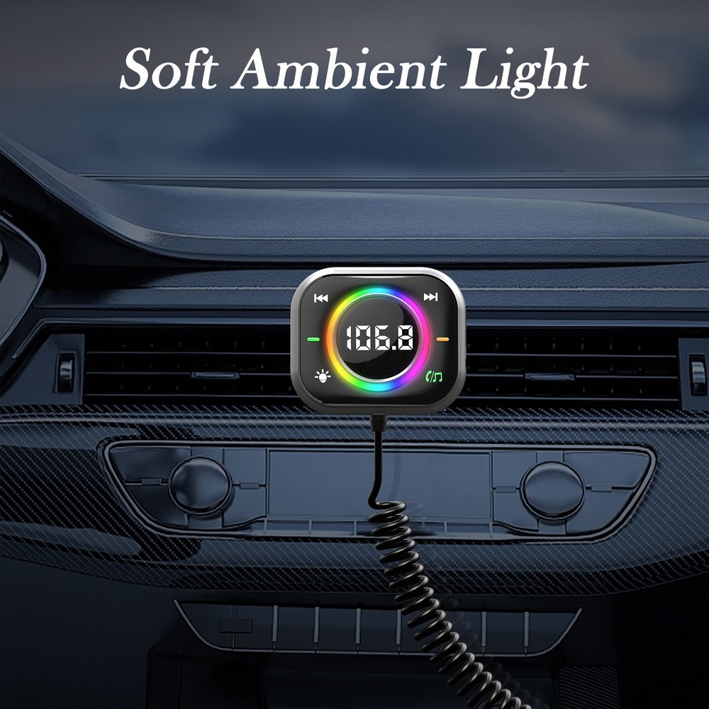 Bluetooth Car Adapter FM Transmitter USB AUX Radio Handsfree MP3 Music Player