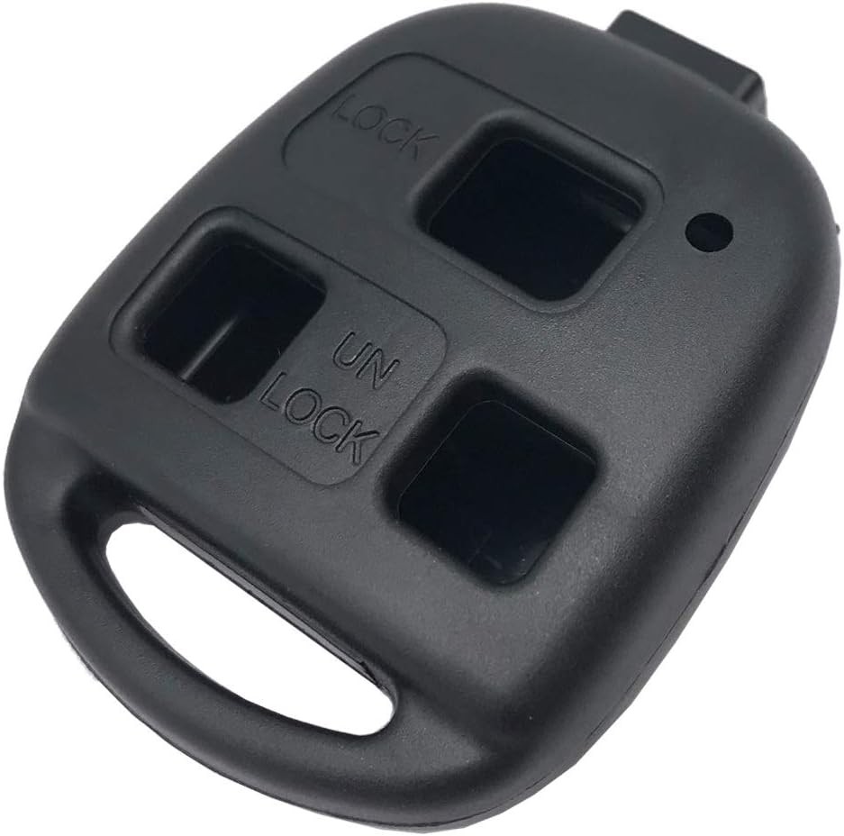 Keyless Entry Remote Control Key Replacement Fob Cover Shell Fits Black 2