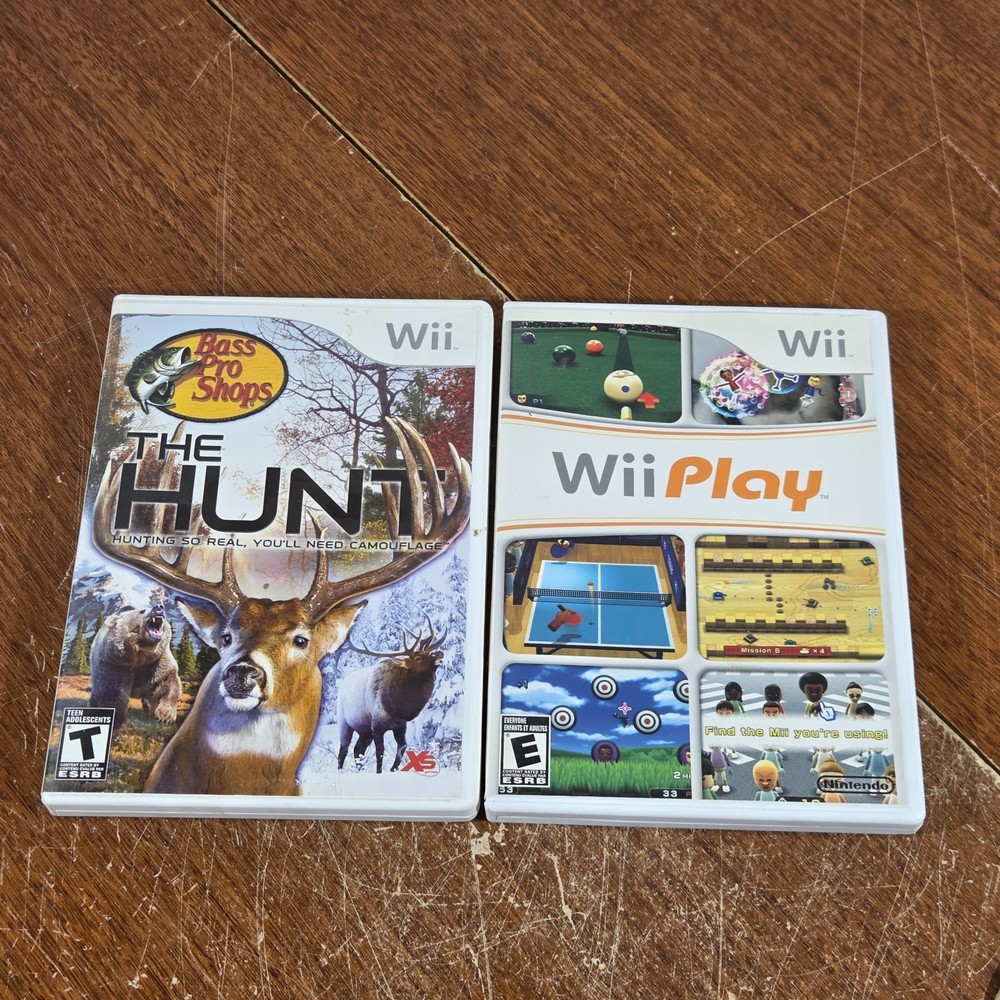 The Hunt Wii PLAY Empty Cases Nintendo Wii 2007