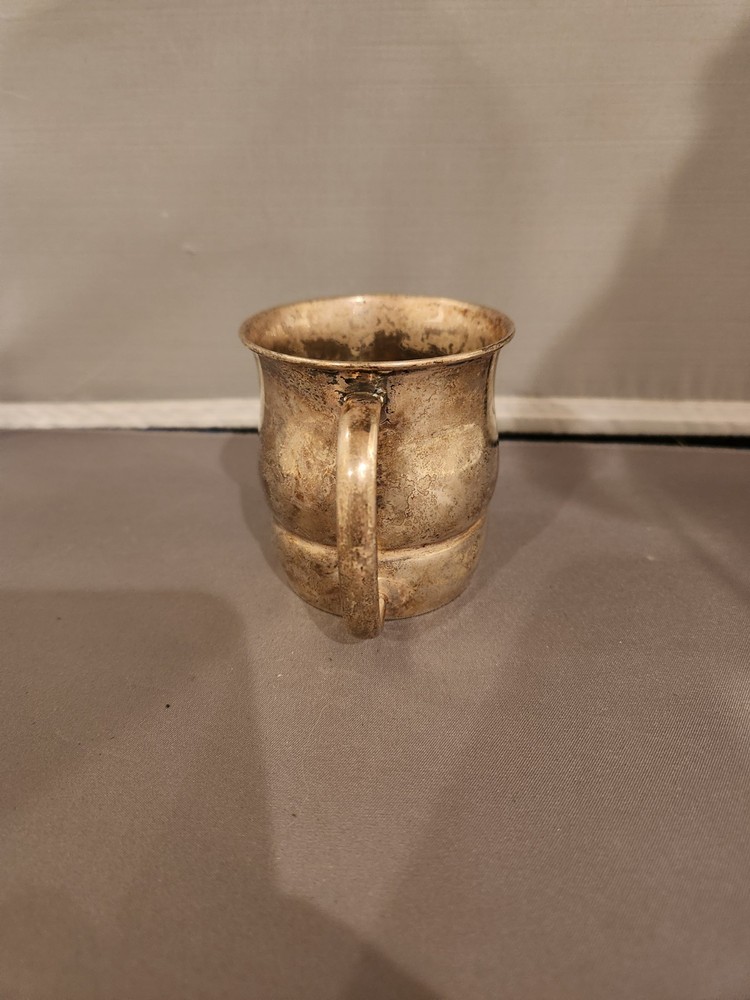 Antique TOWLE Solid STERLING SILVER 925 BABY CUP - Monogram K