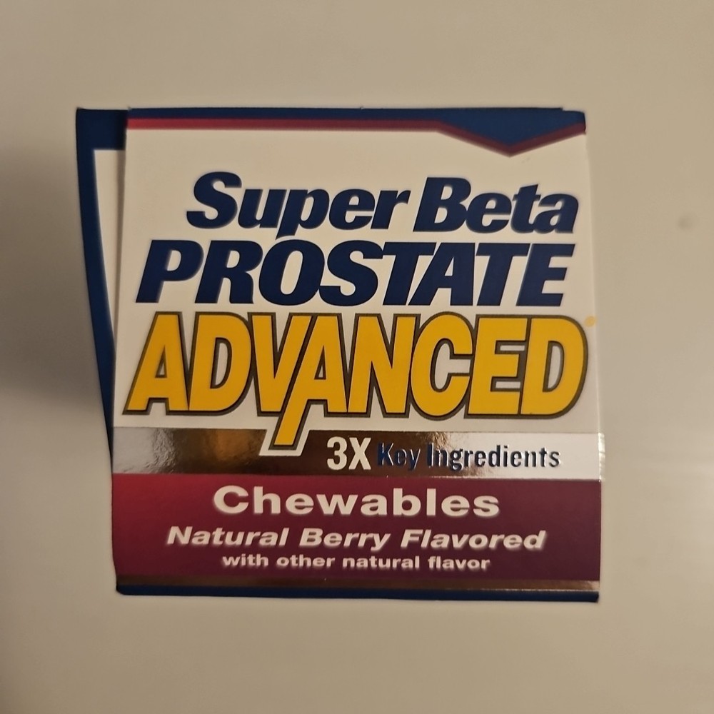 Super Beta Prostate Advanced Berry Chewables 60 Ct Exp 2027+