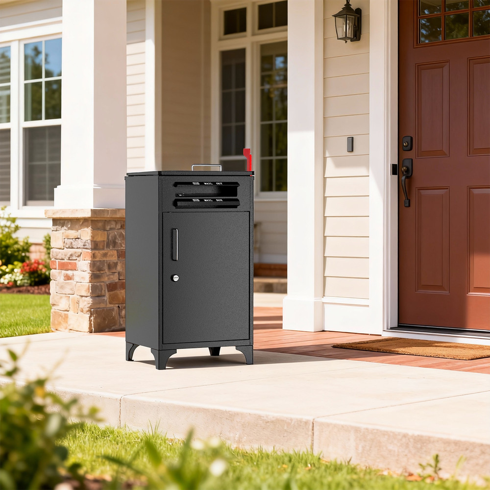 Large Package Delivery Boxes for Outside, Locking Parcel Drop Box Anti-Theft