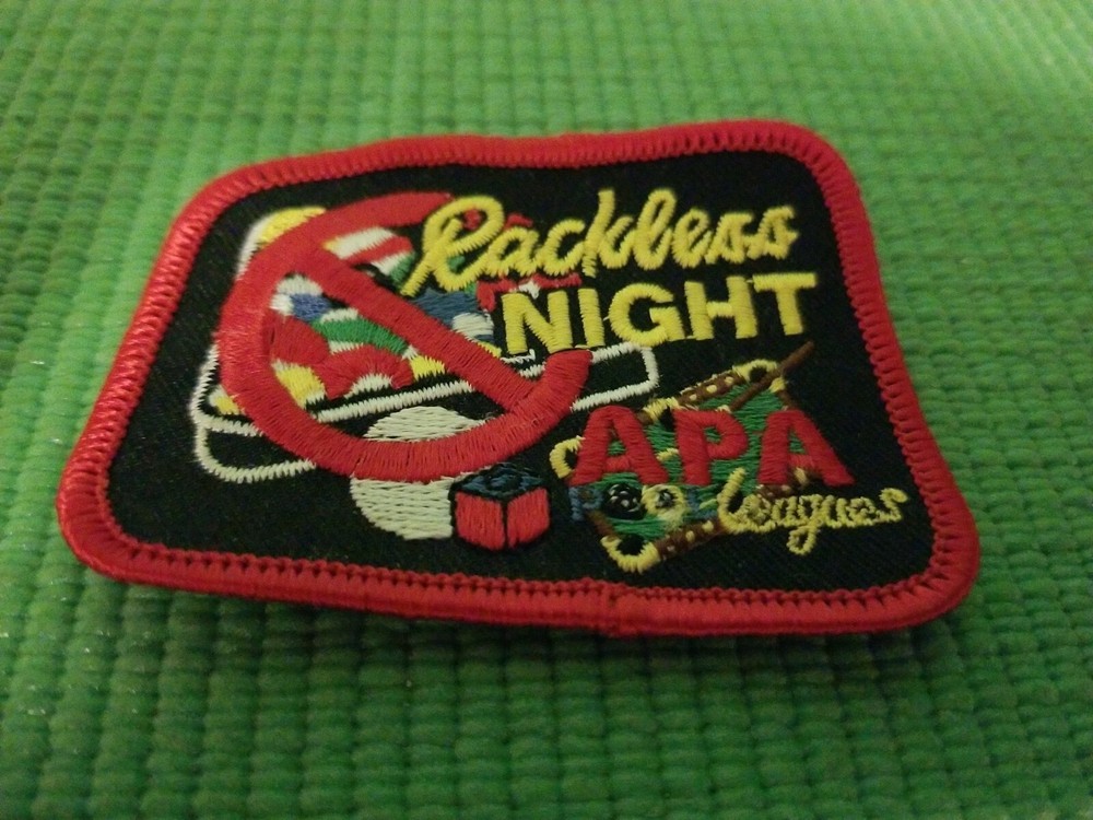 APA Pool LEAGUES Rackless Might SEWING Embroidery Patch