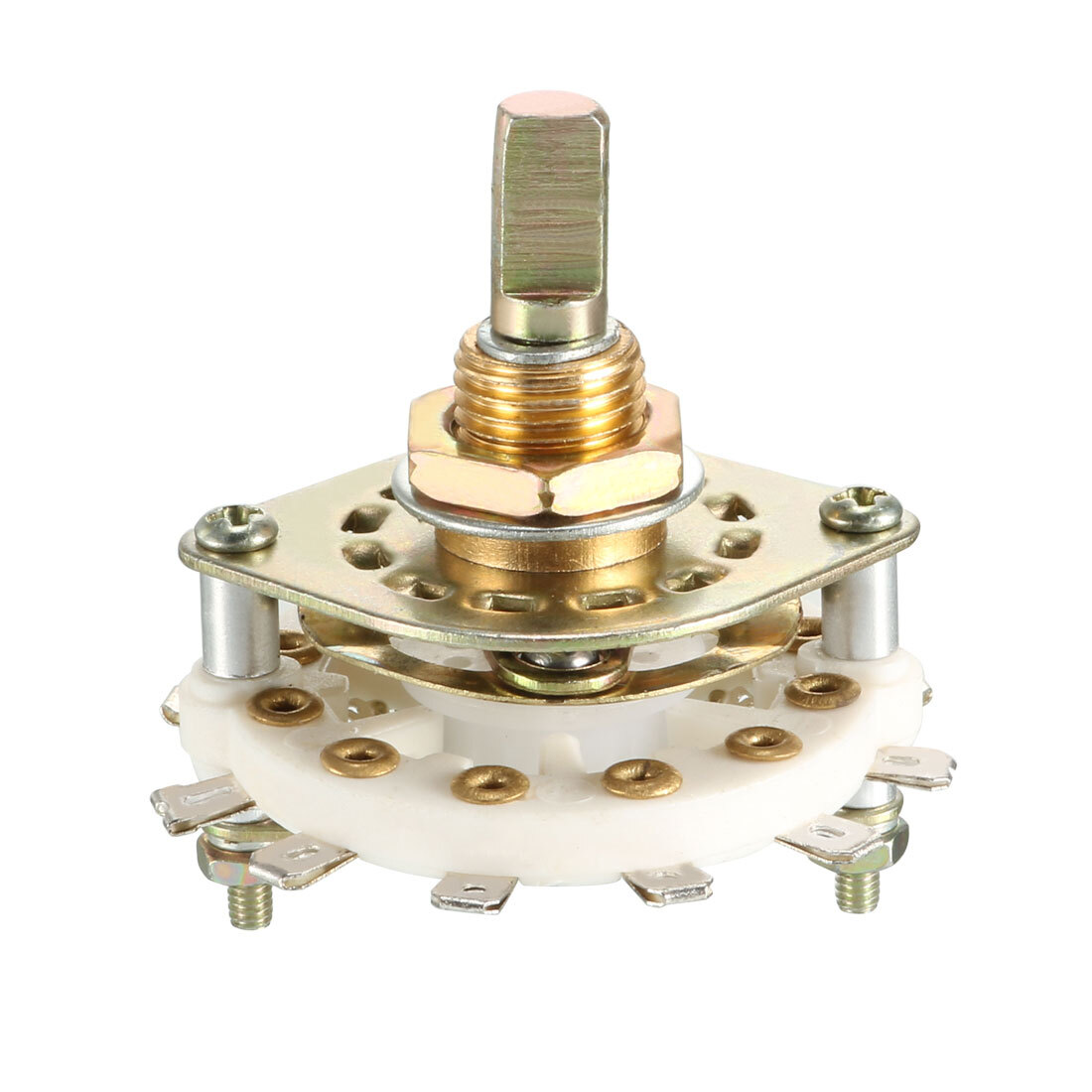 4pcs 12Pin 2P5T 2 Pole 5 Position Selectable 1Deck Band Selector Rotary Switch