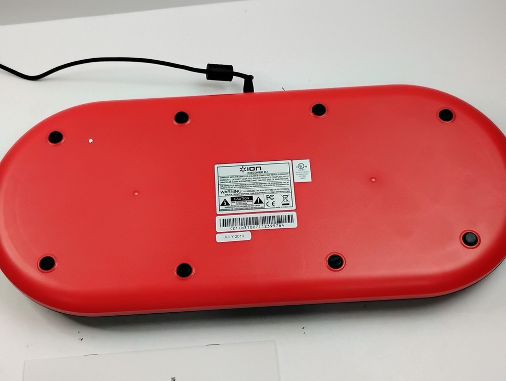 Ion Audio ICUE3 Discover DJ System USB Interface Black/Red for Computer Transfer