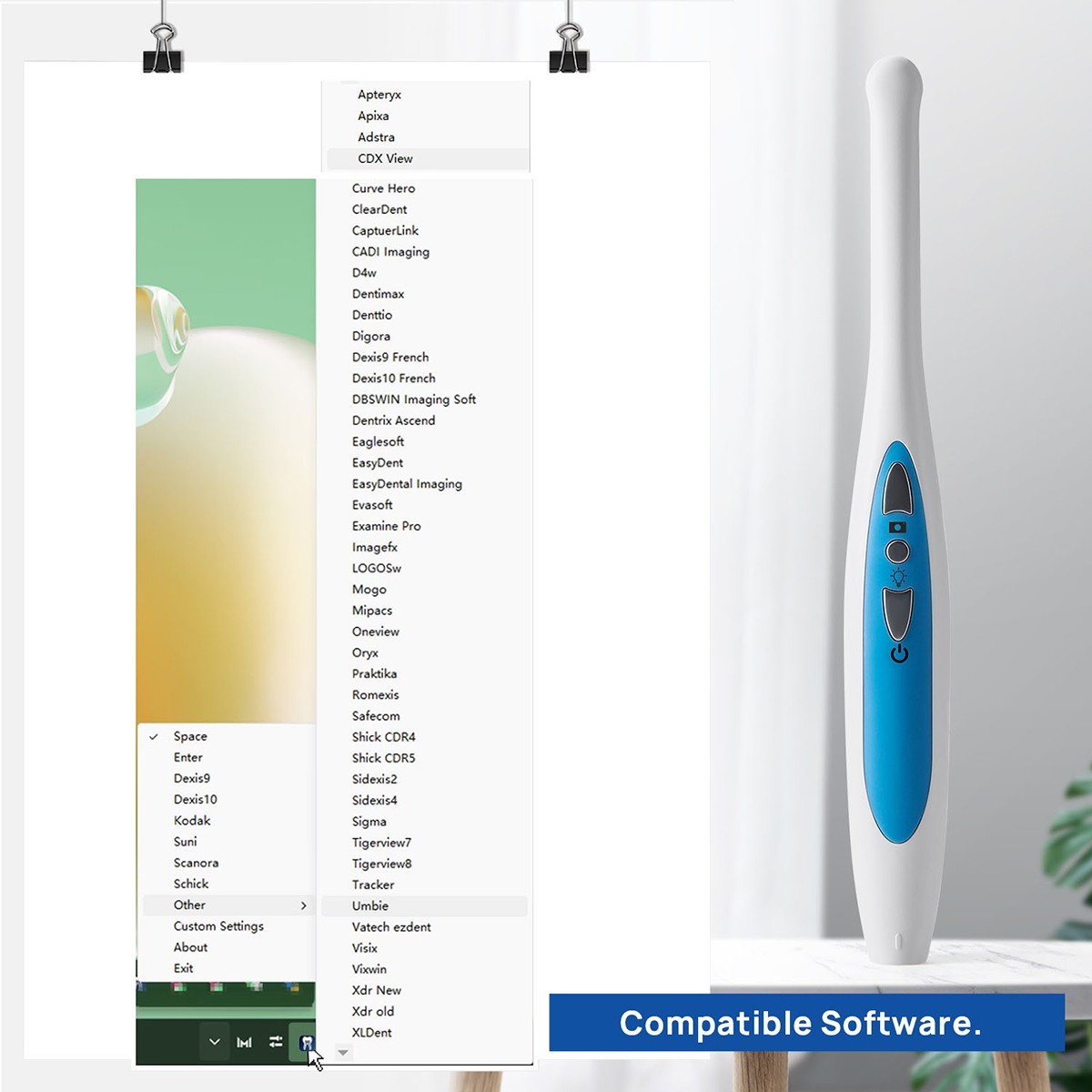 720P HD Dental Intraoral Camera Dental Camera,Button Work Dexis,Apteryx