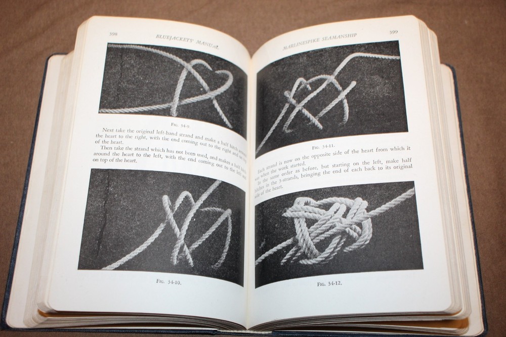 Original Early WW2 U.S. Navy "The Blue Jackets'' Book, Named & 1940 d. w/Doc's