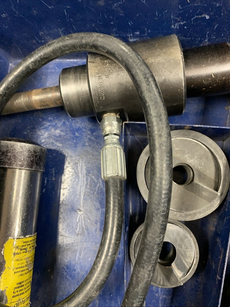 Current Tools Hydraulic Knockout Set Model 154 PM ***Read** Missing Dies