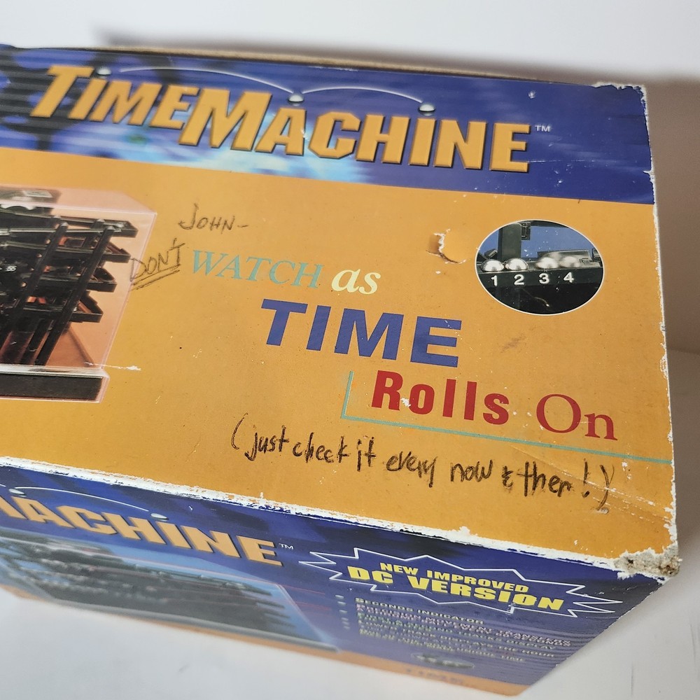 Time Machine Rolling Ball Kinetic Clock Hoffman Products DC Version New Open Box