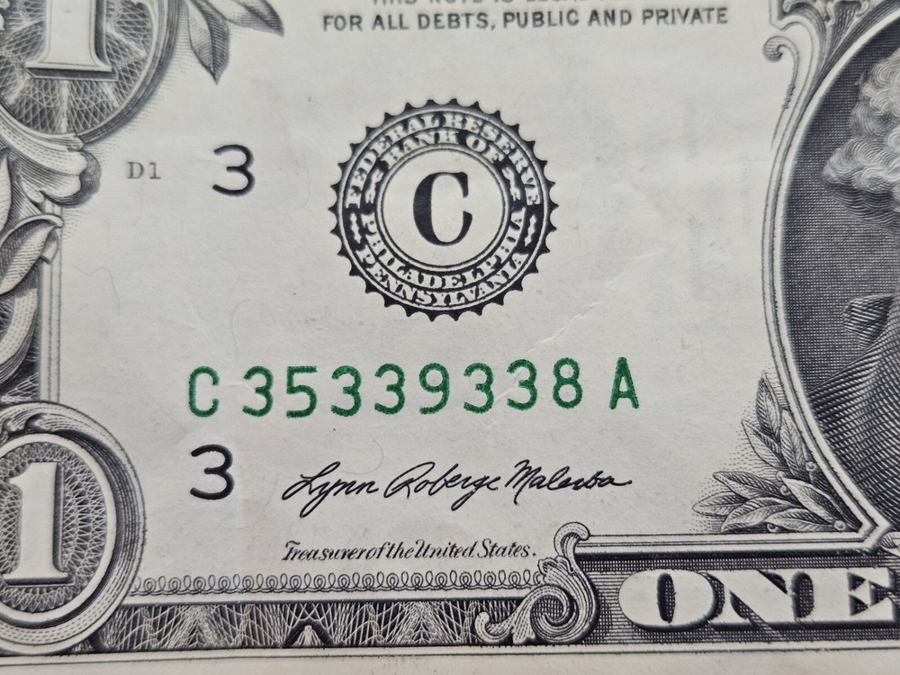 Error 1 Dollar Overinked Serial Number