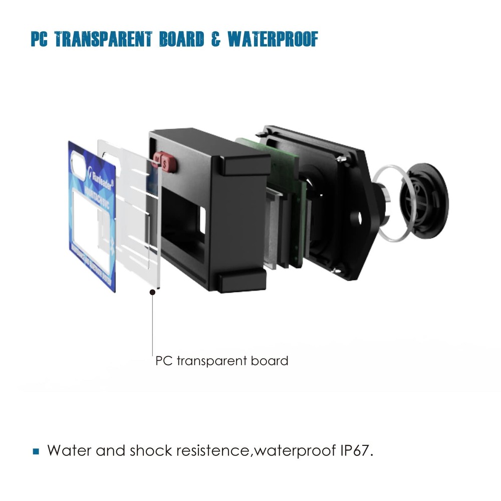 RL-HM027BT Digial Bluetooth Hours Tachometer, Battery .