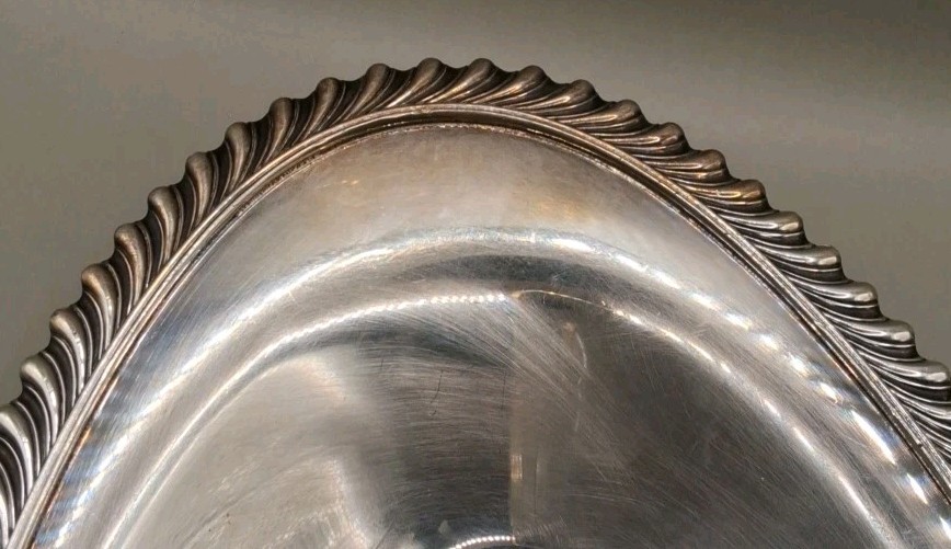 Vintage Oval Silver Plated Platter