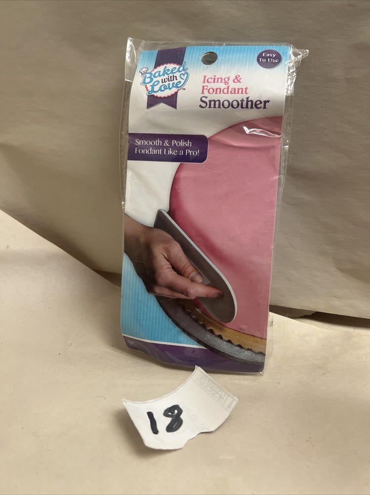Fondant and Icing Decorating Smoother Tool Baked With Love