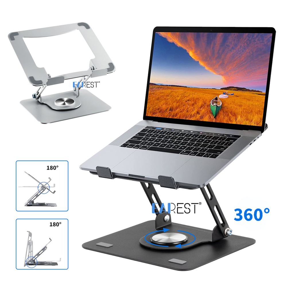 360° Rotating Adjutable Laptop Stand for Desk Riser Computer Holder Notebook