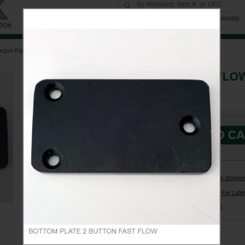 BOTTOM PLATE 2 BUTTON FAST FLOW #FF2-27