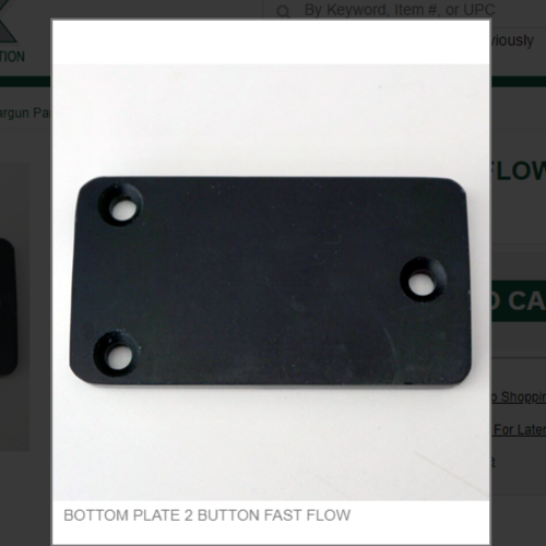BOTTOM PLATE 2 BUTTON FAST FLOW #FF2-27