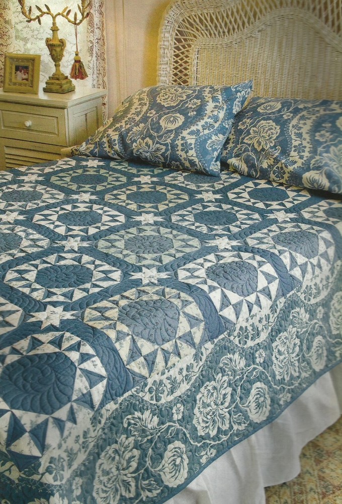 B0255  SOMETHING BORROWED, SOMETHING BLUE QUILT PATTERN/INSTRUCTIONS
