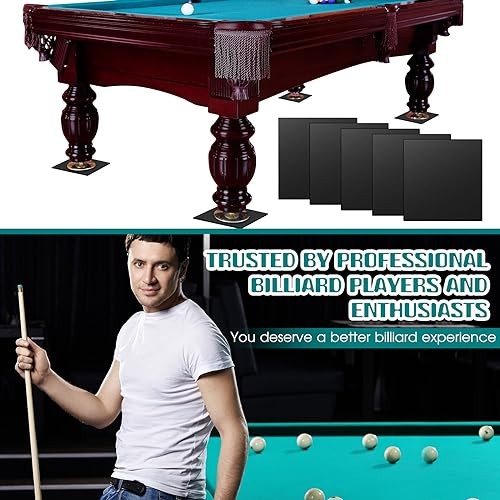 50 Pcs Billiard Pool Table Leg Shims 3" Diameter Rubber Pool Table Leveler