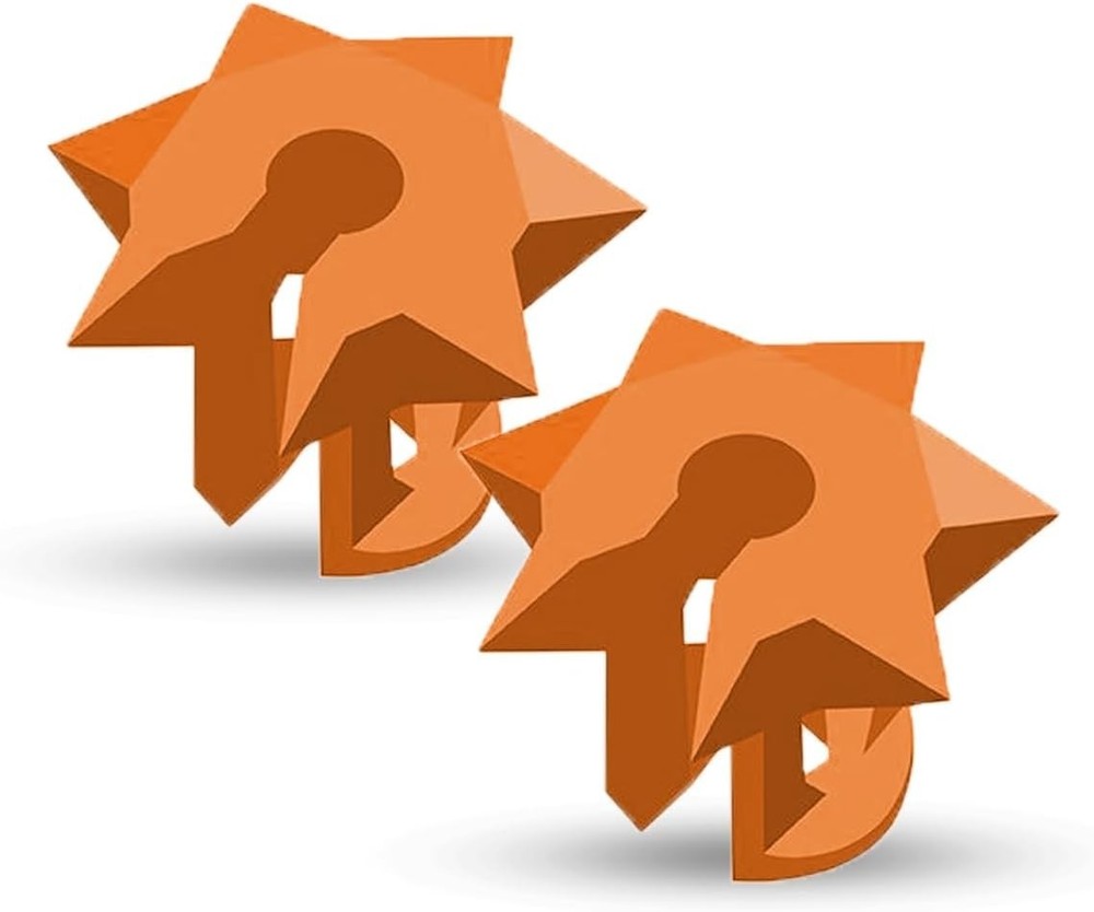 Bowmar Archery Nose Button 2 Piece Orange