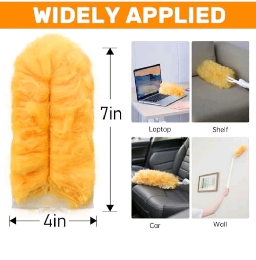Duster Refills for Swiffer Dusters, Feather & 30 Duster Refills 360° Orange