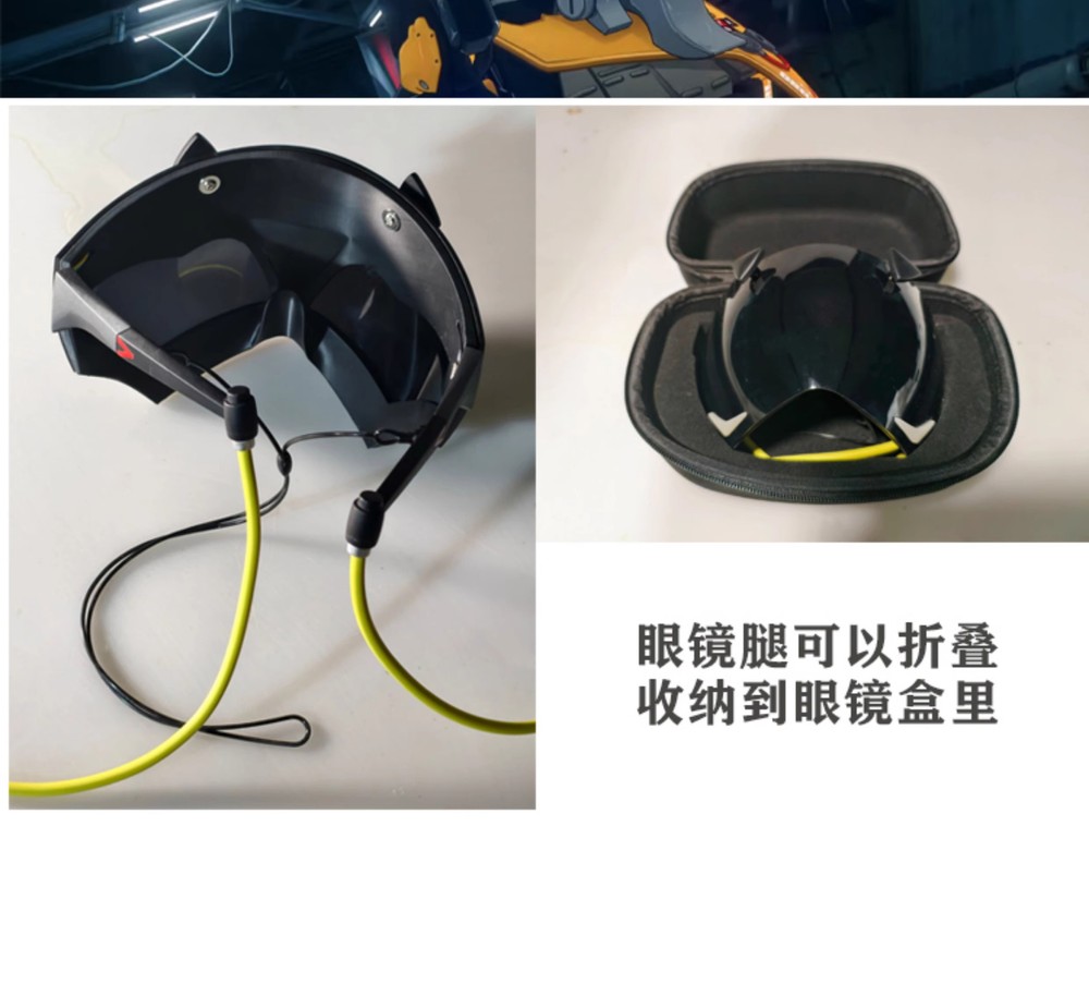 Game Zenless Zone Zero Trigger Luminous Half Face LED Eyes Mask Cosplay Prop