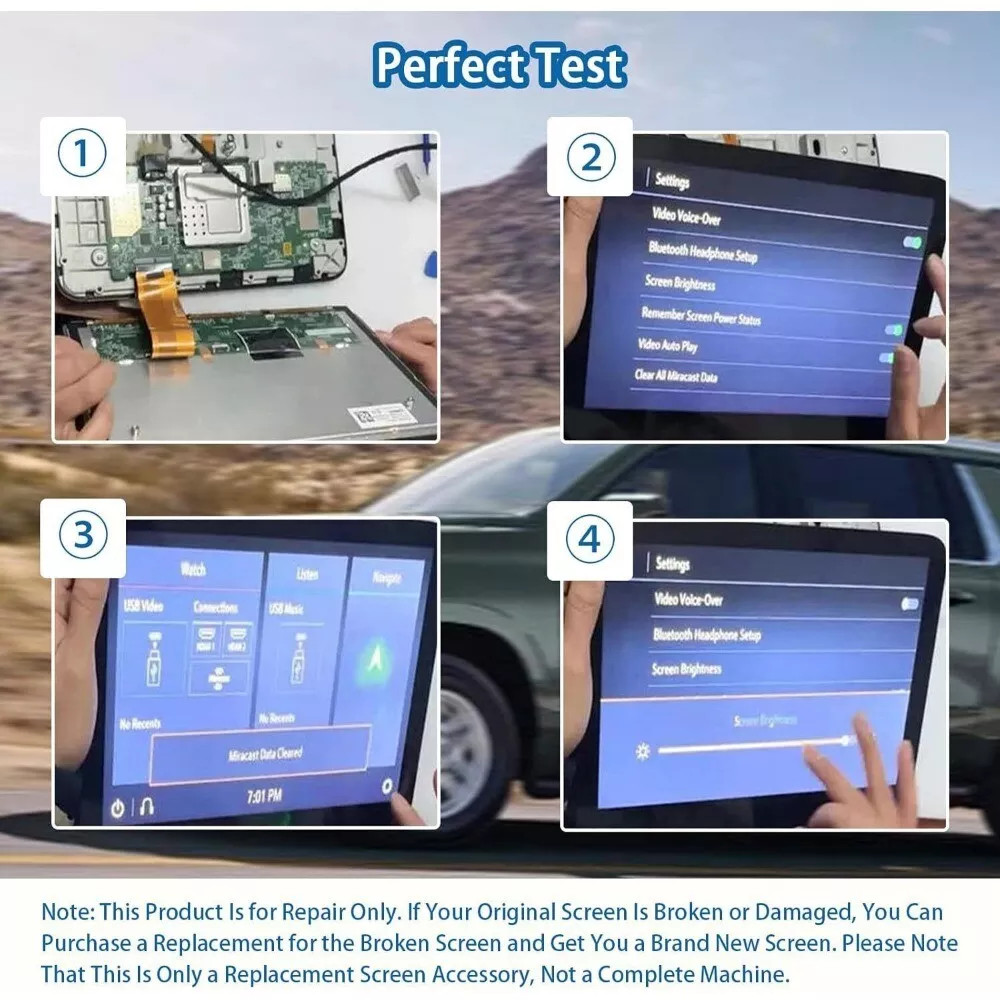 OEM Rear Seat Screen 12.6" LCD for 21-24 Suburban Yukon Tahoe Escalade 85100044