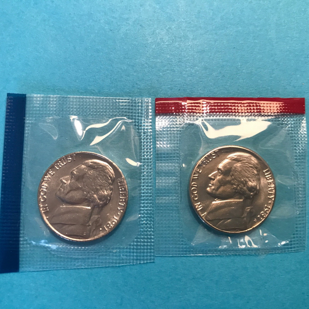 1981 P&D Jefferson Nickel  Unc    FREE SHIP
