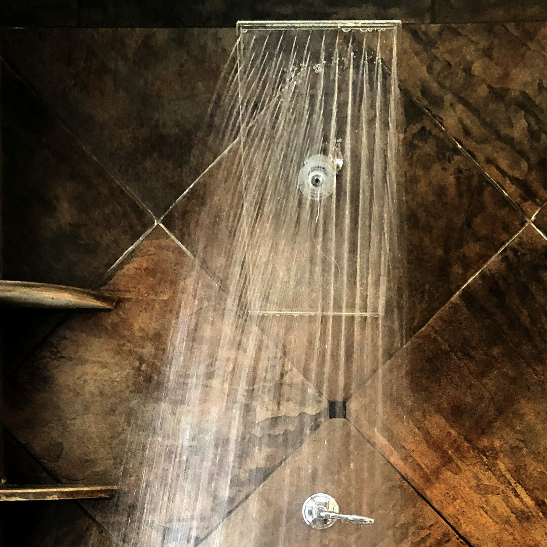 Large Crystal Clear Shower Head - Luxury Firm Pressure Rainfall Showerhead - NEW