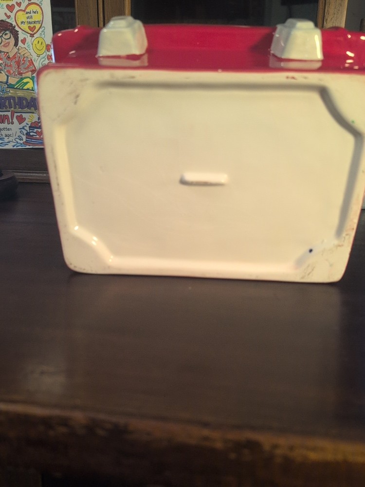 Red Snap-On Tool Box Cookle Jar