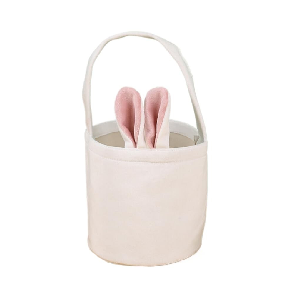 Ankelesz Easter Bunny Bag,Easter Basket Bunny Canvas Bag Eggs Gift Baskets fo...