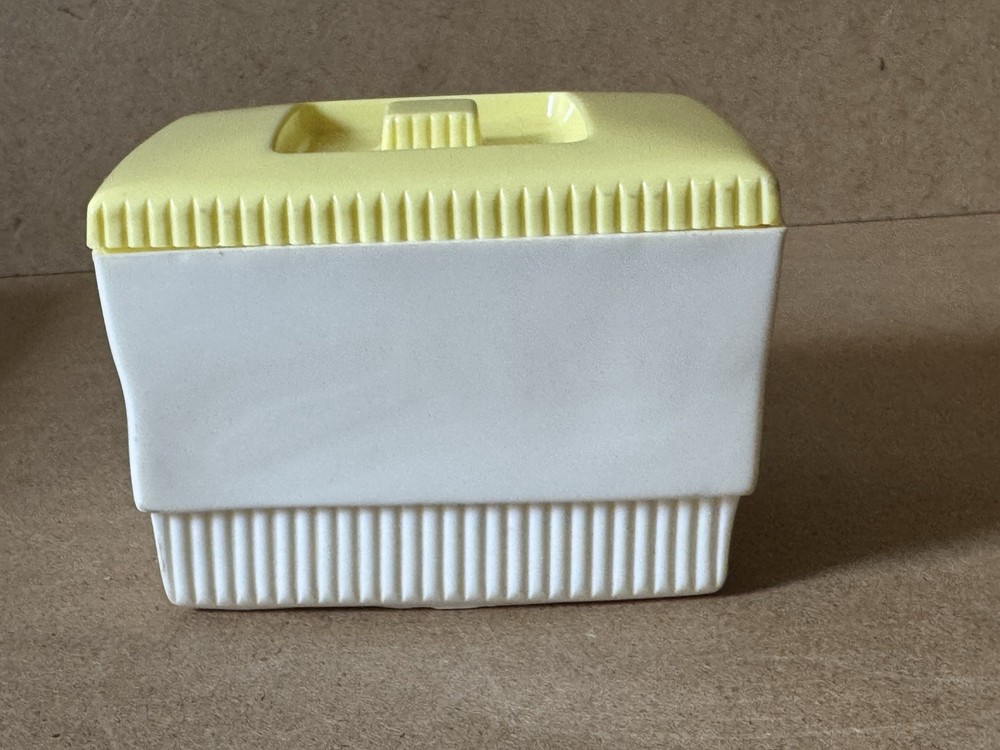 vintage Clarolyte plastic Pin container Sewing Storage