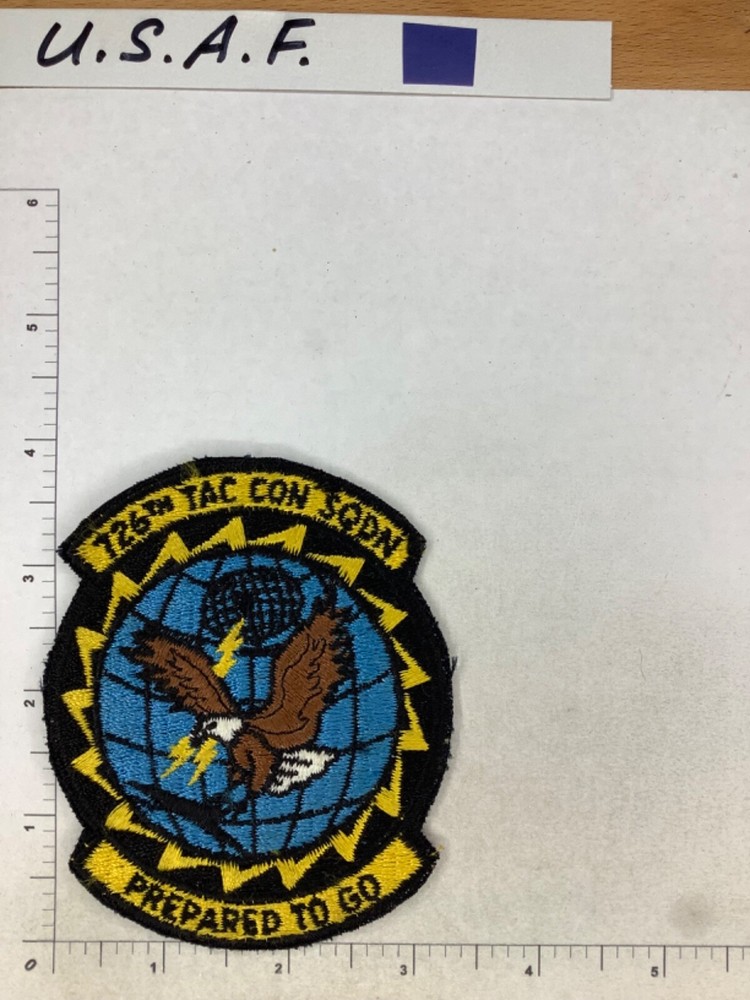 VINTAGE USAF 726th TAC CON SQUADRON PATCH