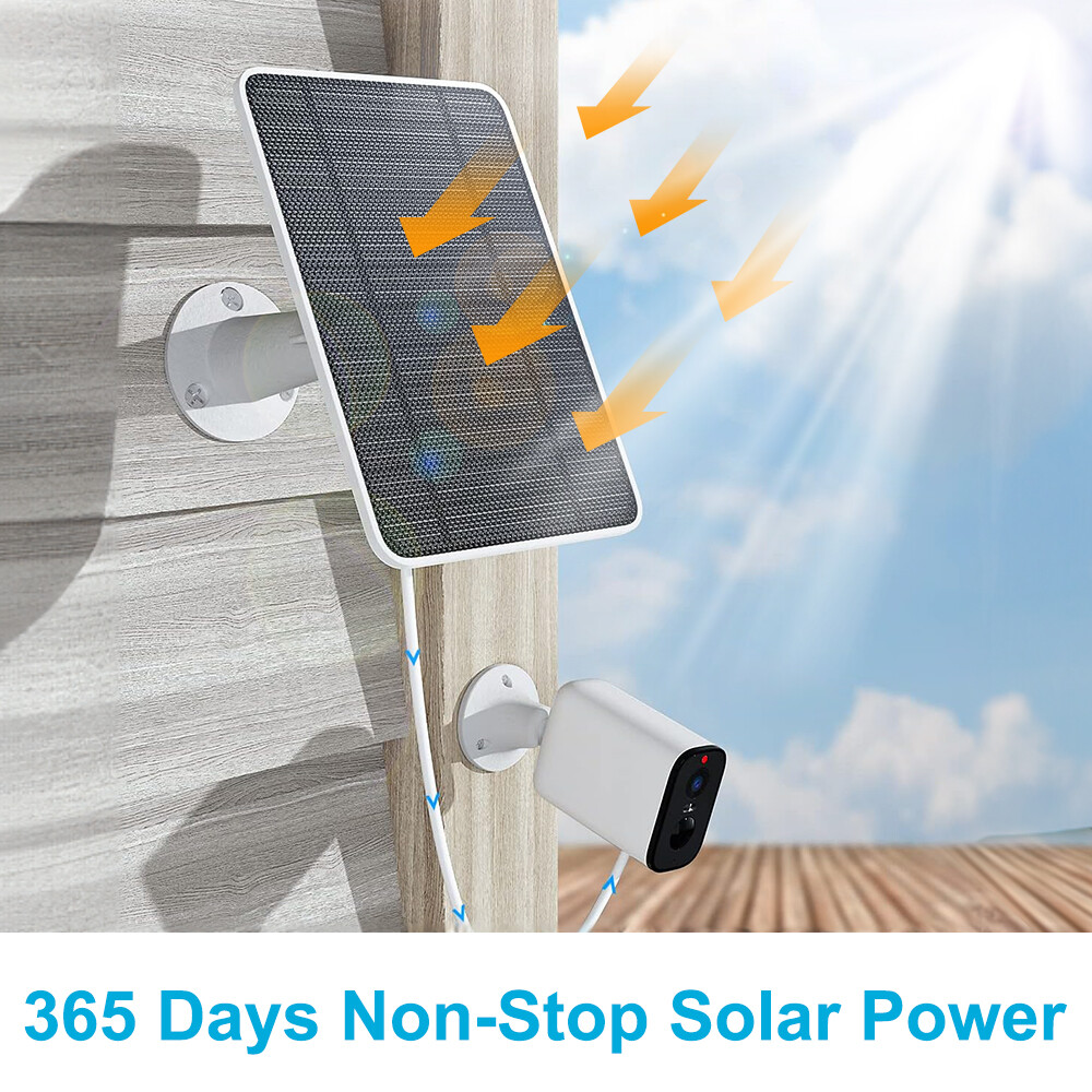 Waterproof Solar Panel for Security Camera Outdoor Solar Power Panel Charger NEW