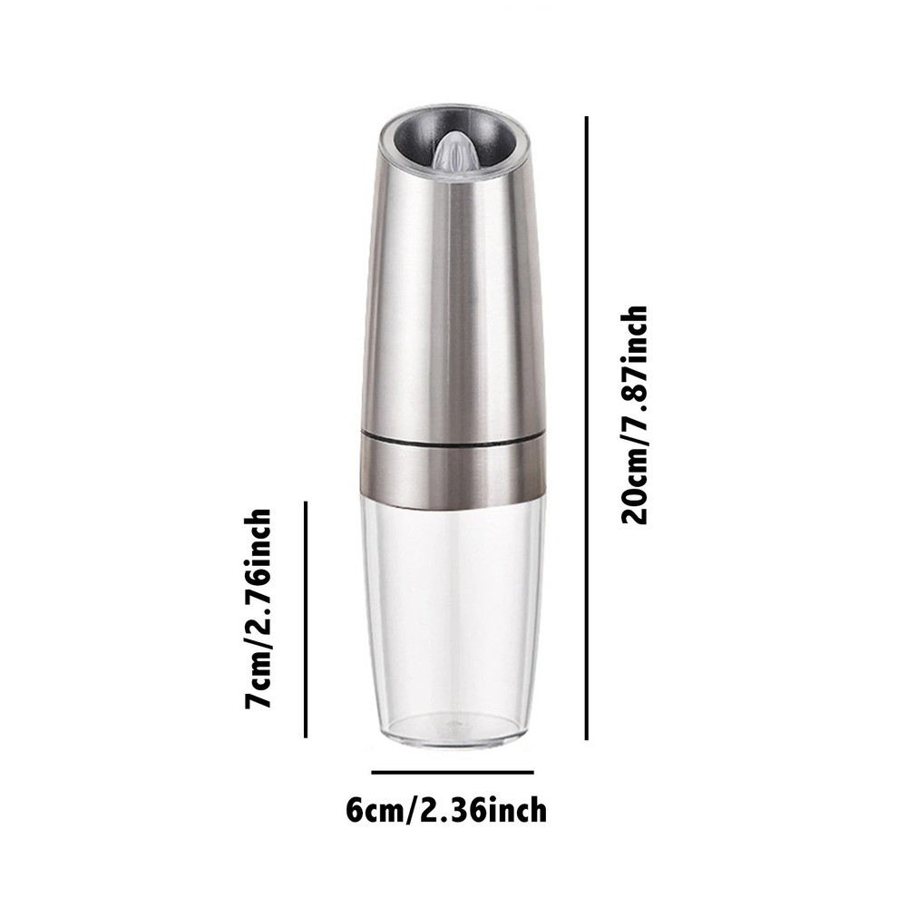 2pcs Electric Salt and Pepper Grinder LED Light One Hand Automatic Mill 1pc 2pcs