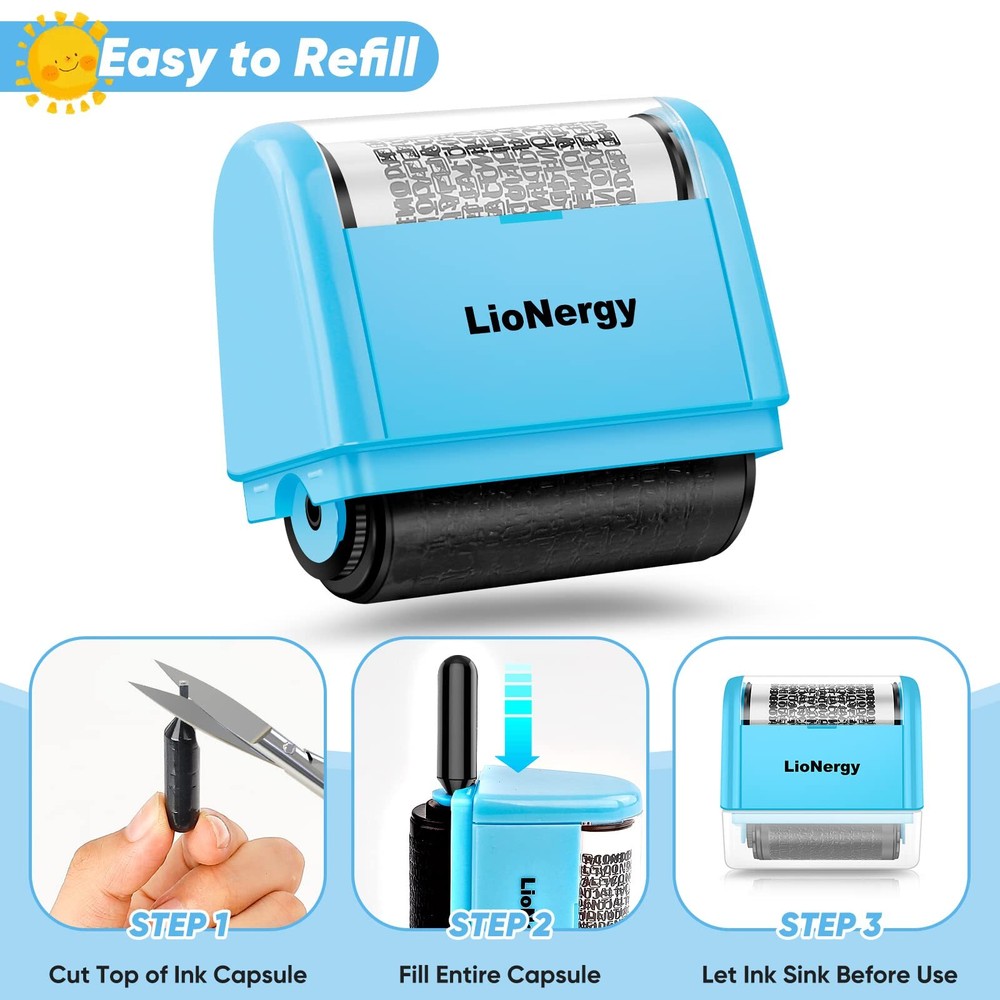 Identity Protection Roller Stamp Roller Identity Theft Prevention Security St...