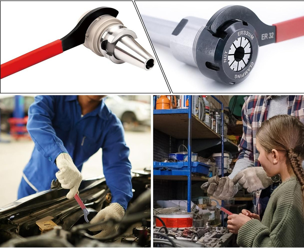 10Pcs Coilover Spanner Wrench Set, C-Shape Shock Wrench Tools