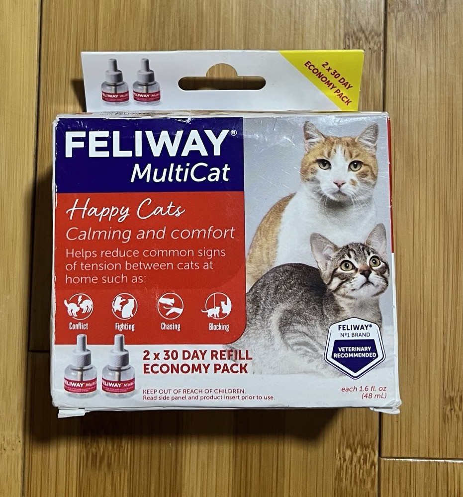 Feliway Multicat Diffuser refill, 48ml - 2 Pack Exp 07/2026