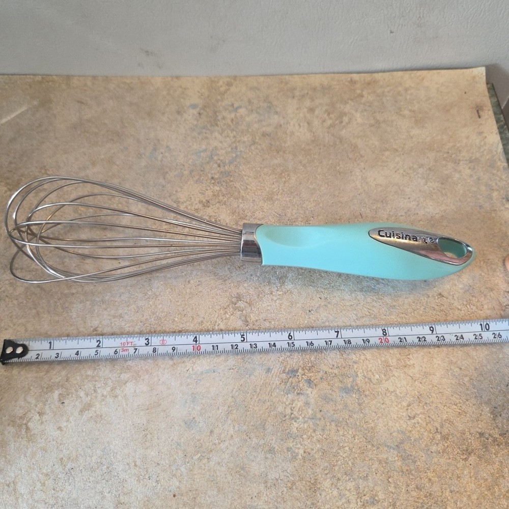 Cuisinart Whisk Aqua Teal Handle Hang Hole Large