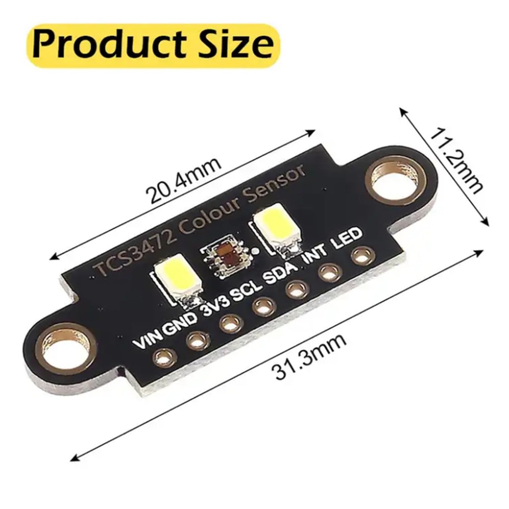 5PCS TCS3472 RGB Color Sensor Color Recognition Module RGB IIC Light Developm...