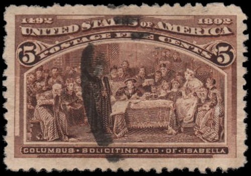 US #234 Used jumbo