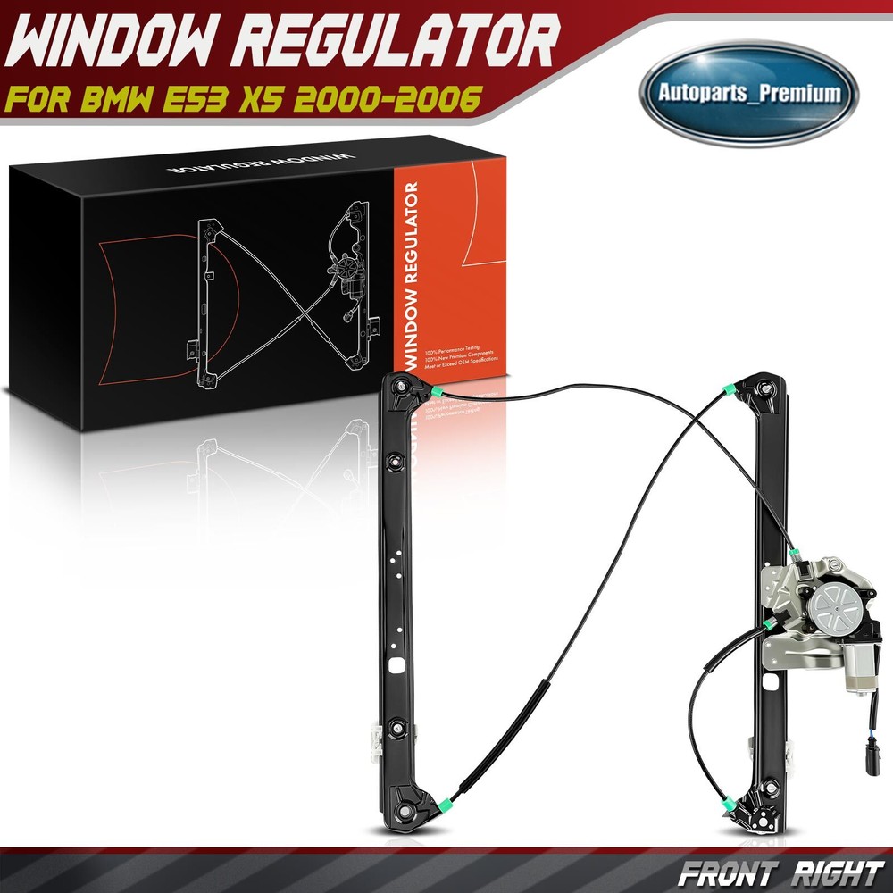 Power Window Regulator W/ Motor for BMW E53 X5 2000-2006 Front Left Driver Side